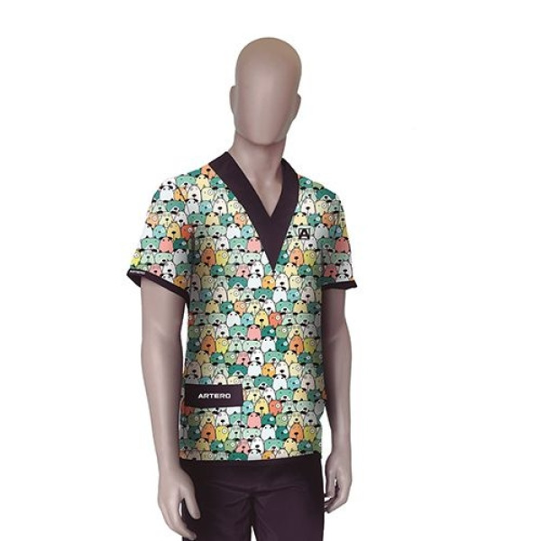 Artero Casaca Peluquería Cartoons tallas XS/S/M/L/XL/2XL Hombre