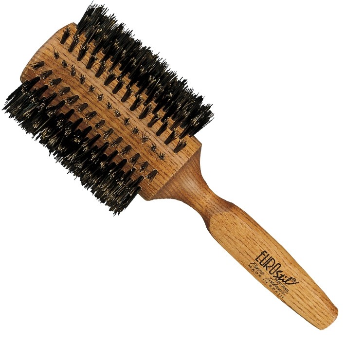 Comprar Cepillo redondo Circular con cerdas de Jabalí 45mm. - Eurostil  00367, venta cepillo redondo peluquería de madera para el bolso