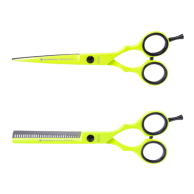Bifull Yellow Glitch Pack Tijeras Corte + Esculpir 6" Color Amarillo