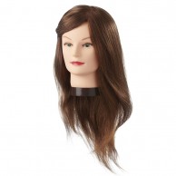 Cabeza Maniquí Jenny 45-50 cm pelo natural castaño claro | Comprar Cabeza de Peluquería Barata | Venta Cabezas de Maniquíes para Academia al Mejor Precio | Oferta