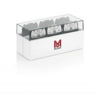 Caja Pack Peines Premium Magnéticos Universales para Máquinas Moser 1.5mm, 3mm, 4.5mm, 6mm, 9mm y 12mm recalces 1801-7000