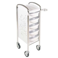 Carrito Auxiliar Peluquería Efalock 6060 Plata