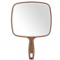Espejo T.V. 225X320 Mm de madera con asa peluquería y maquillaje  | COMPRAR Espejo de madera T.V. 225X320 Mm con asa peluquería y maquillaje