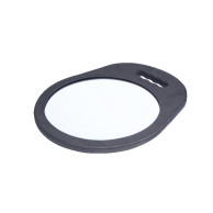 L3VEL3 Espejo Redondo Negro con Marco de Espuma