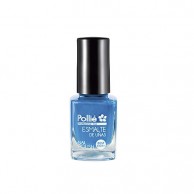 Pollié - Esmalte uñas Azul Flúor 12 gr | pinta uñas azul al mejor precio | esmalte uñas profesional | pintauñas para profesionales azul fosforito