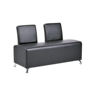 Sillón de Espera Doble Selene Black BIFULL 2 Plazas