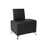 Sillón de Espera Profesional Selene Negro Textura BIFULL