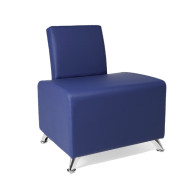 Sillón de Espera Selene  - Elegancia y Sofisticación en Azul barbería peluquería y estética