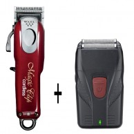 Wahl Magic Clip Cordless a Batería + 8 Recalces Premium + Máquina Shaver Afeitadora Profesional Regalo