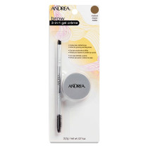 Andrea - 3 En 1 Crema Marron Medio para cejas