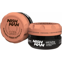 Cera para Cabello Hombre Nishman Pliable Matte Hair Styling Inca Inchi M6 100ml