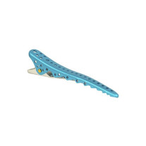 Ys park Clip Shark Blue metal pinzas peluquería agarre fuerte 2p
