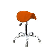 Artero taburete Fenix Naranja para peluquería