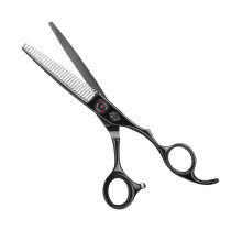 Captain Cook Tijera Esculpir barbero 32 Dientes Titanio Negro Acero Japonés | Tijera peluquería 32 dientes al mejor precio | comprar Captain Cook esculpir barbero Titanio Negro Acero Japonés | venta tijeras captain cook