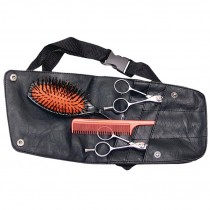 Cinturón porta útiles estuche para herramientas peluquería Cintura Simil Piel Negro 13,5X22 | Comprar Porta Utiles Cintura Simil Piel Negro herramientas de peluquería  | Cartuchera cintura para herramientas barberia