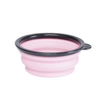 L3VEL3 Bowl Silicona Plegable Tinte Rosa Profesional – Solución compacta para trabajos de color en el salón.