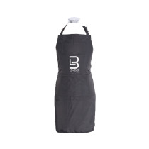 L3VEL3 Delantal Profesional Negro Nylon Antimanchas Bolsillos