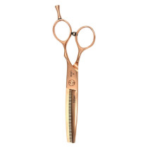 Tijera para profesionales esculpir 5,5" infinity acero rose gold  | comprar Tijeras para esculpir  | venta de Tijeras para esculpir en peluquería al Mejor Precio