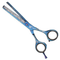 Tijeras Esculpir Peluquería 5,5" Titanio Acero 440C 03679