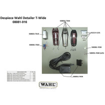 Wahl Detailer T WIDE 08081-916 Despiece repuesto original , cuchillas, carcasas, motor, soporte cuchillas,circuito, muelle precisión, transformador | Repuesto wahl máquina corta pelos detailer T WIDE despiece 