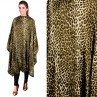 Capa leopardo Amarilla negra  150 x 145  Corte y tintura con Velcro |  Mejor precio capas con velcro | comprar Capa de corte leopardo Oferta  Peinadora con velcro