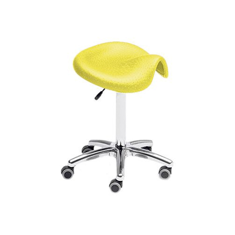 Artero taburete Jockey Amarillo peluquería