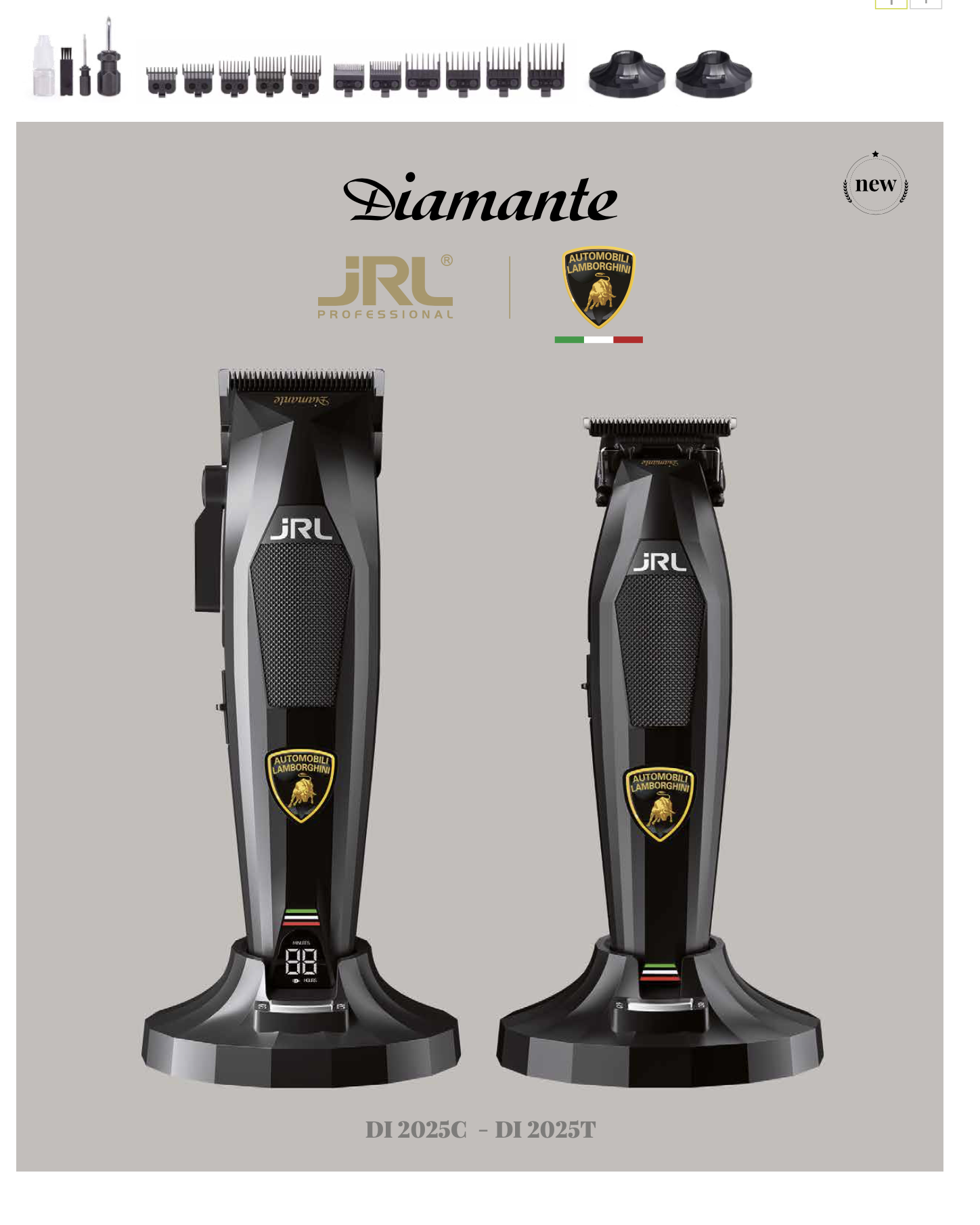 JRL Lamborghini Collection Diamante Combo Negro Clipper DI 2025C y