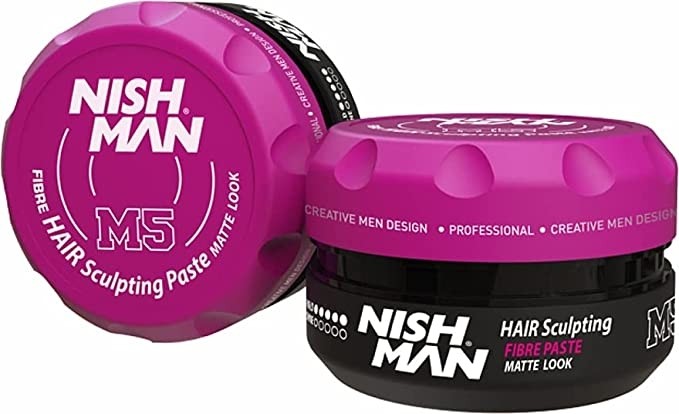 Cera para Cabello Hombre Nishman Fibre Hair Sculpting Matte Look Wax M5 100ml Rosa