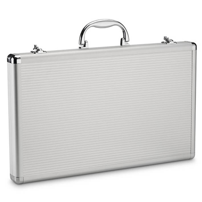 Estuche maletín aluminio profesional Porta Tijeras 20 unidades | Comprar maleta para tijeras | Maletín para transportar tijeras de barbería y peluquería
