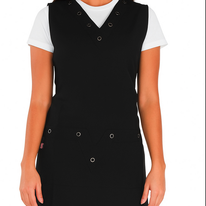 Eurostil estola peluquería negra mod. 22402435