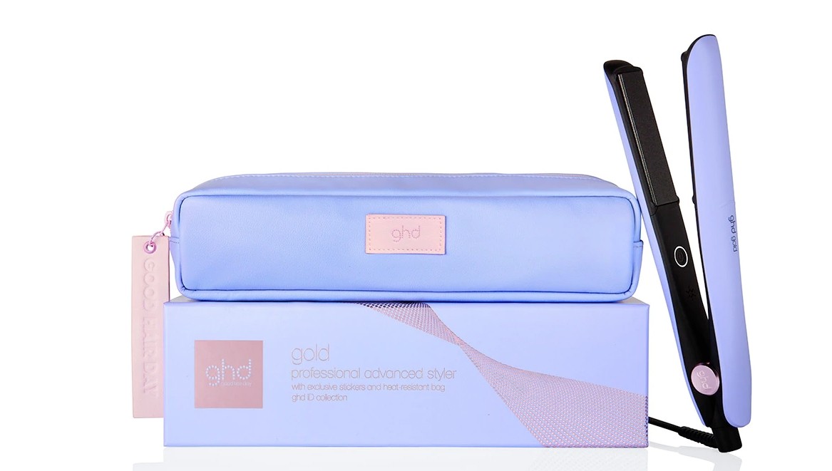 Plancha de Pelo GHD ® Gold Styler Lila pastel edición limitada comprar al mejor precio online , venta ghd gold azul, lilas, moradas 