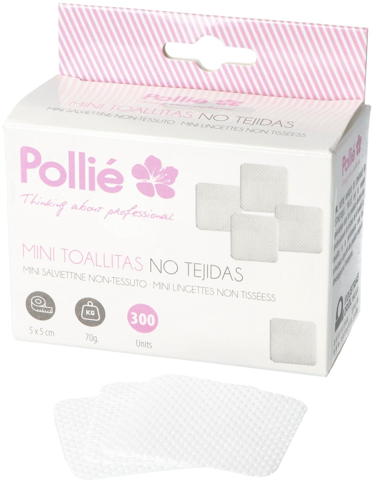 Pollié - Caja De 300 Mini Toallitas Non-Woven