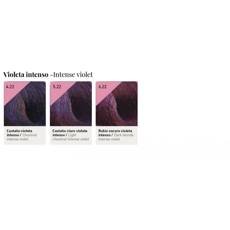 Tinte Color Lux Keratin, Argán y Vitamine Complex Design Look Violetas Intensos